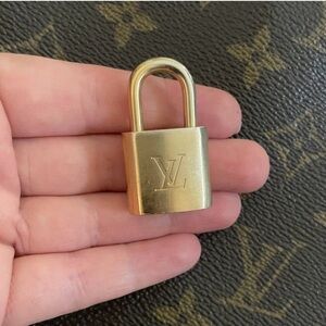 Louis Vuitton luggage lock Authentic vintage brass No Key